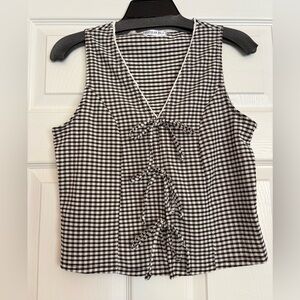 Gingham Spring/Summer Top M